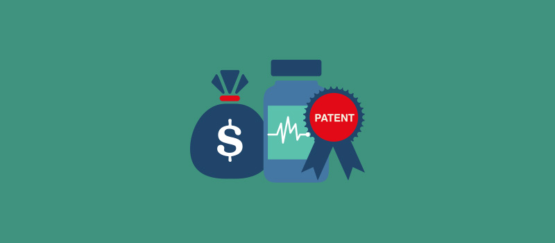 Picture of tablet bottles and patents